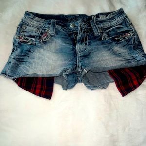 Miss Me shorts with bling